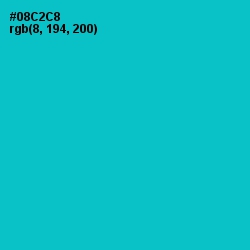 #08C2C8 - Robin's Egg Blue Color Image