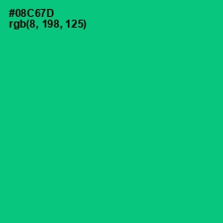 #08C67D - Malachite Color Image