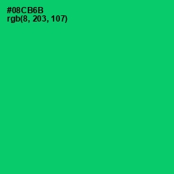 #08CB6B - Malachite Color Image