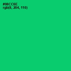 #08CC6E - Malachite Color Image