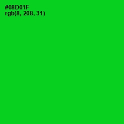 #08D01F - Green Color Image