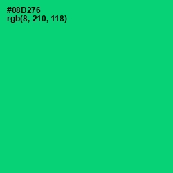 #08D276 - Malachite Color Image