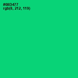 #08D477 - Malachite Color Image