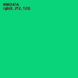 #08D47A - Malachite Color Image