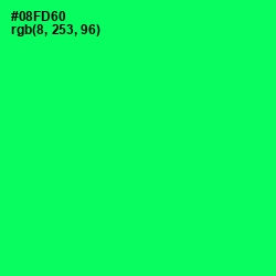#08FD60 - Spring Green Color Image