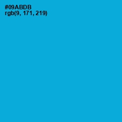 #09ABDB - Cerulean Color Image