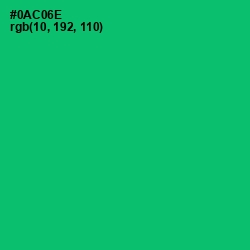 #0AC06E - Malachite Color Image