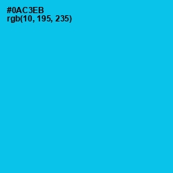 #0AC3EB - Robin's Egg Blue Color Image