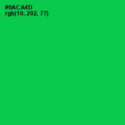 #0ACA4D - Malachite Color Image