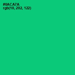 #0ACA7A - Malachite Color Image