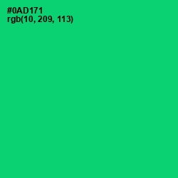 #0AD171 - Malachite Color Image