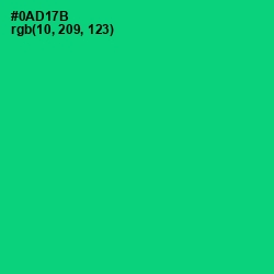 #0AD17B - Malachite Color Image