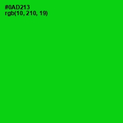 #0AD213 - Green Color Image