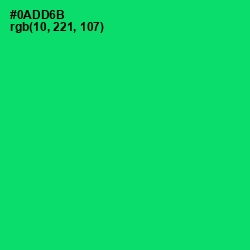 #0ADD6B - Malachite Color Image