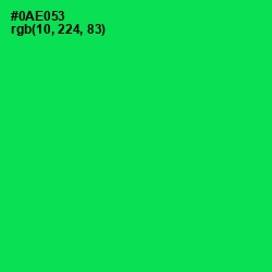 #0AE053 - Malachite Color Image