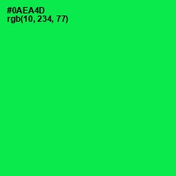 #0AEA4D - Malachite Color Image