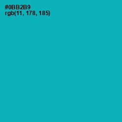 #0BB2B9 - Bondi Blue Color Image