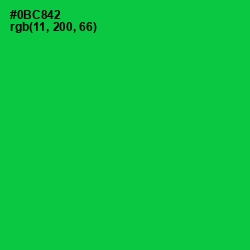 #0BC842 - Malachite Color Image