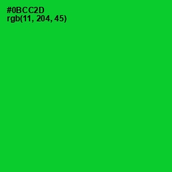 #0BCC2D - Green Color Image