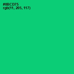 #0BCD75 - Malachite Color Image