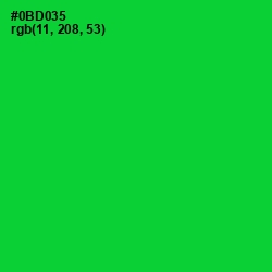 #0BD035 - Green Color Image