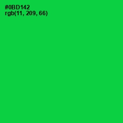 #0BD142 - Malachite Color Image