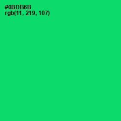 #0BDB6B - Malachite Color Image