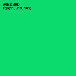 #0BDB6D - Malachite Color Image