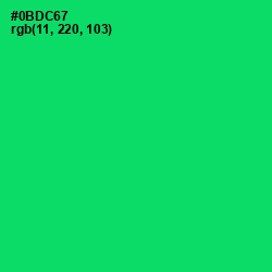 #0BDC67 - Malachite Color Image