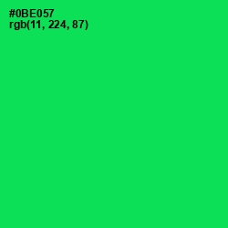 #0BE057 - Malachite Color Image