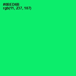 #0BED6B - Spring Green Color Image