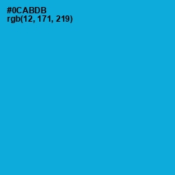 #0CABDB - Cerulean Color Image