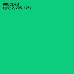 #0CCD7D - Malachite Color Image