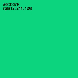 #0CD37E - Malachite Color Image