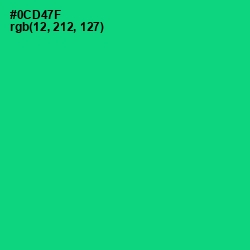 #0CD47F - Spring Green Color Image