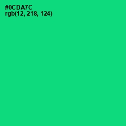 #0CDA7C - Spring Green Color Image