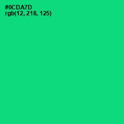 #0CDA7D - Spring Green Color Image