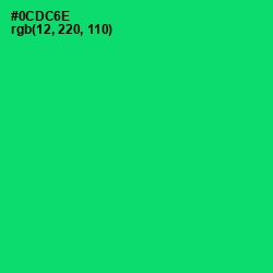 #0CDC6E - Malachite Color Image