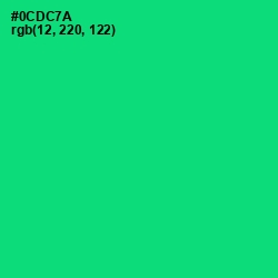 #0CDC7A - Spring Green Color Image