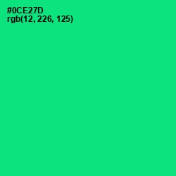 #0CE27D - Spring Green Color Image