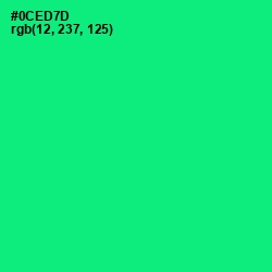 #0CED7D - Spring Green Color Image