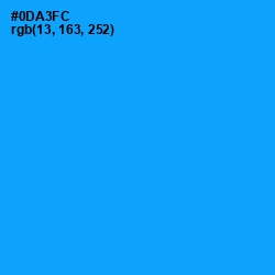 #0DA3FC - Dodger Blue Color Image