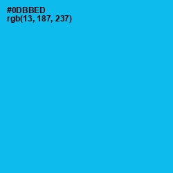 #0DBBED - Cerulean Color Image