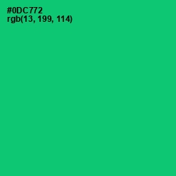 #0DC772 - Malachite Color Image