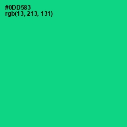 #0DD583 - Caribbean Green Color Image