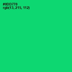 #0DD770 - Malachite Color Image