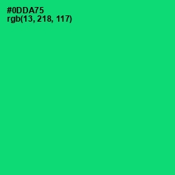 #0DDA75 - Malachite Color Image