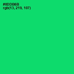 #0DDB6B - Malachite Color Image