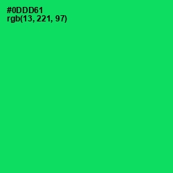 #0DDD61 - Malachite Color Image