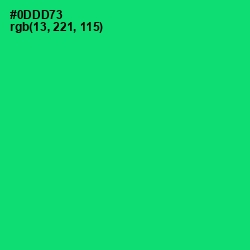 #0DDD73 - Malachite Color Image